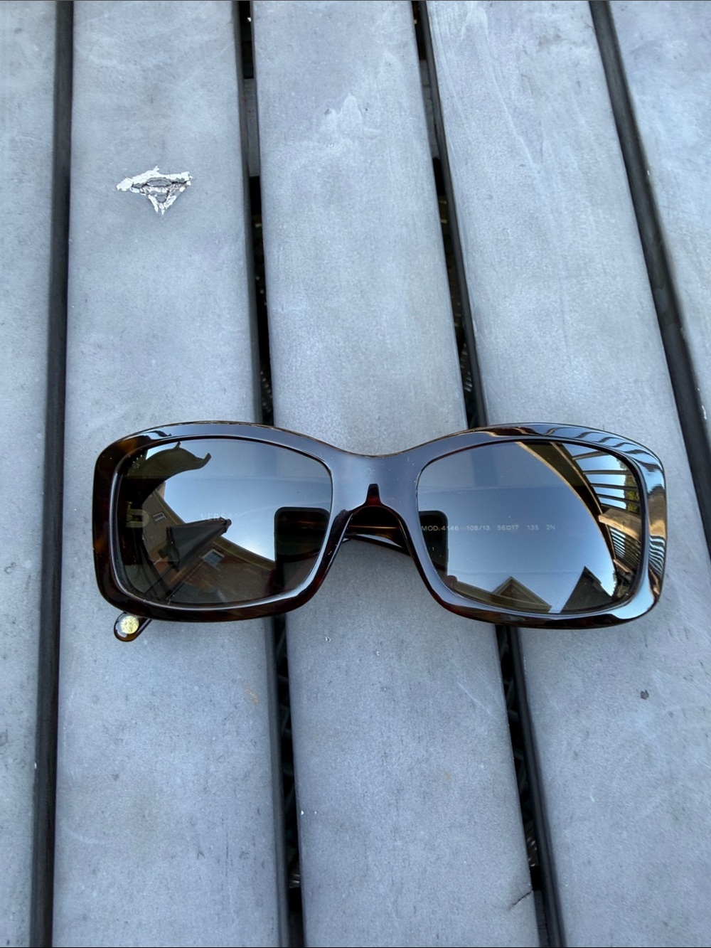 Authentic Versace Tortoiseshell Sunglasses with Brown Gradient Lenses